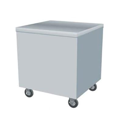Duke ACU-32PG 24 1/2" Stationary Serving Counter w/ Enclosed Base & Stainless Top, Semi Gloss Black, Stainless Steel Top w/ Enclosed Base, Paint Grip Body