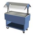 Duke DPAH-3-ST 44 3/8" Mobile Food Bar w/ Cabinet & Stainless Top, Semi Gloss Black