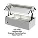 Duke TAH-1H2C EconoMate 44 3/8" Hot/Cold Table Top Buffet w/ (1) Hot Well & (2) Cold Sections, 240v/1ph, Stainless Steel