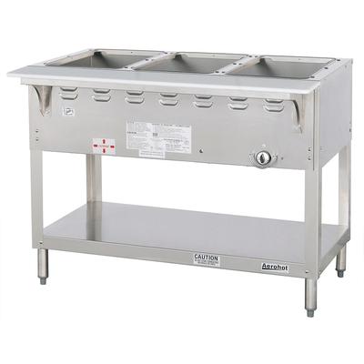 Duke WB303 LP 44 3/8" Hot Food Table w/ (3) Wells & Cutting Board, Liquid Propane, Silver, Gas Type: LP