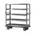 FWE UC-609-62 Queen Mary Cart - 6 Levels, 1600 lb. Capacity, Stainless, Flat Edges, (6) 57" x 24" Shelves, Heavy-Duty Push Handles, Stainless Steel