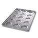 Chicago Metallic 41002 Burger Bun Pan, Makes (15) 4 1/10" x 3 3/4" x 1/2" Buns, AMERICOAT Glazed 22 ga Aluminized Steel, Silver