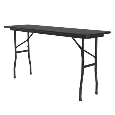 Correll CF1872PX-07 72" Rectangular Folding Table w/ Black Granite Top, 29"H