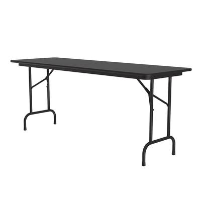 Correll CF2460PX-07 60" Rectangular Folding Table w/ Black Granite Top, 29"H