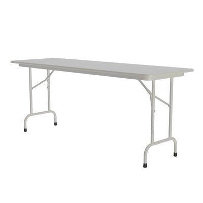 Correll CF2472M 15 72" Rectangular Folding Table w/ Gray Granite Melamine Top, 29"H