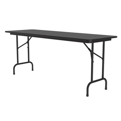 Correll CF3048M 07 48" Rectangular Folding Table w/ Black Granite Melamine Top, 29"H
