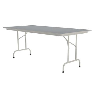 Correll CF3696PX15 96" Rectangular Folding Table w/ Gray Granite Top, 29"H