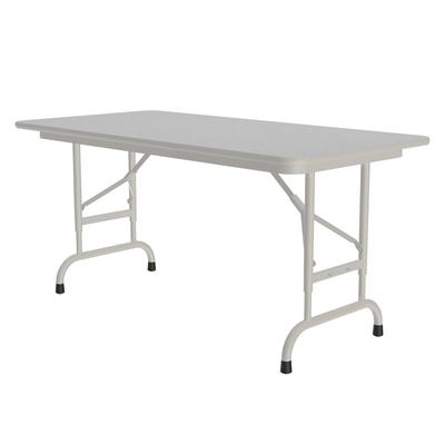 Correll CFA2448M 15 48" Rectangular Folding Table w/ Gray Granite Melamine Top, 32"H