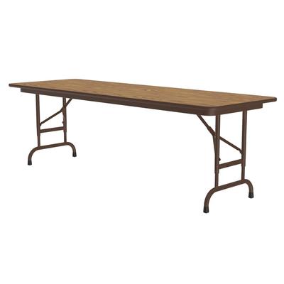 Correll CFA2460PX 06 60" Rectangular Folding Table w/ Medium Oak Top, 32"H, Brown