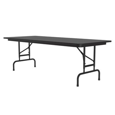 Correll CFA3060PX-07 60" Rectangular Folding Table w/ Black Granite Top, 32"H
