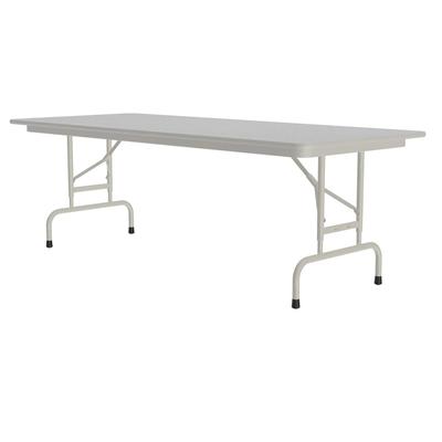 Correll CFA3072M-15 72" Rectangular Folding Table w/ Gray Granite Melamine Top, 29"H