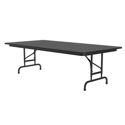 Correll CFA3672M 07 72" Rectangular Folding Table w/ Black Granite Melamine Top, 32"H