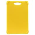 Tablecraft CBG1218AYL Cutting Board w/ Anti-Slip Grips, 12" x 18", Polyethylene, Yellow, 0.5 in