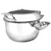 Tablecraft CW40182 11 qt Induction Soup Chafing Dish w/ Hinged Lid, Stainless Steel, 11 Quart, Slow-Close Cover, Silver