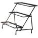 Tablecraft CW40309CS 3 Tier Display Stand for CW60103 Plates - 32"L x 17"W x 19 1/2"H, Black Steel