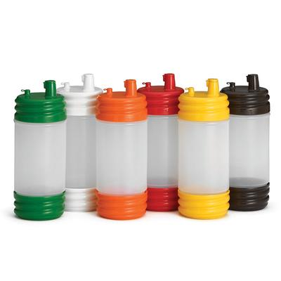 Tablecraft N32LPA PourMaster 1 qt Bottle w/ Low Profile Top & Cap, Assorted, Yellow