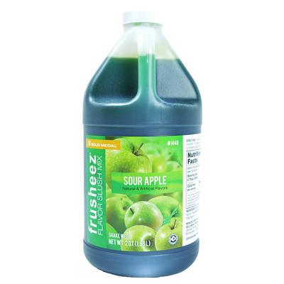 Gold Medal 1448 Sour Apple Frusheez Mix, Concentrate, (6) 1/2 gal Jugs