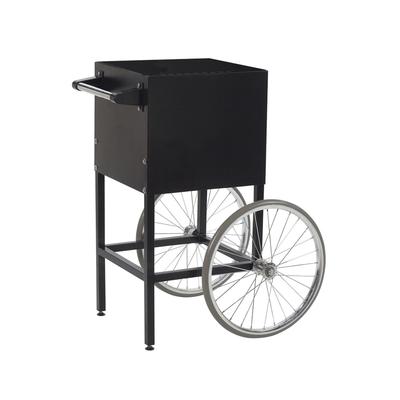 Gold Medal 2649BK Fun Pop Cart for 4 oz Popper w/ Storage Compartment & 2 Spoke Wheels, Black