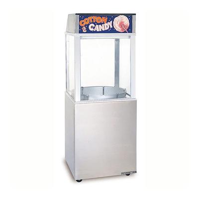 Gold Medal 3035-00-000 Unifloss Top Cotton Candy Aluminum Sneeze Guard, Stainless, Clear, 120 V