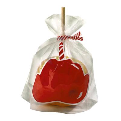 Gold Medal 4007 Satchel Bottom Candy Apple Bags, 1,000/Case, Clear