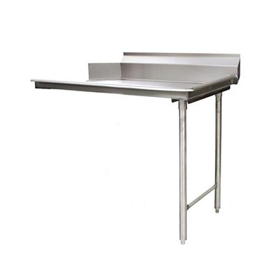 Eagle Group CDTR-36-16/4 36" Straight Clean Dishtable - L-R, 8" Backsplash, 16 ga 430 Stainless, Stainless Steel