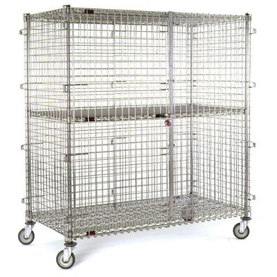 Eagle Group CSC2448 51 1/4" Mobile Security Cage, 27 1/4"D, Chrome, Silver