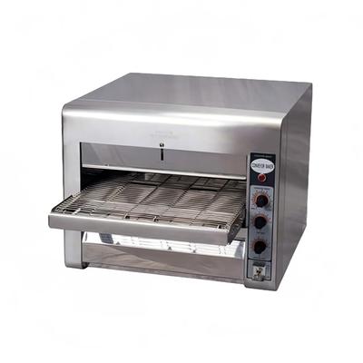 DoughXpress DXP-CB001 19" Electric Countertop Conveyor Oven - 220-240v/1ph, 14" Wide Belt, Stainless Steel