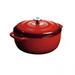 Lodge EC7D43 7 1/2 qt Cast Iron Dutch Oven, Enamel, Island Spice, Red