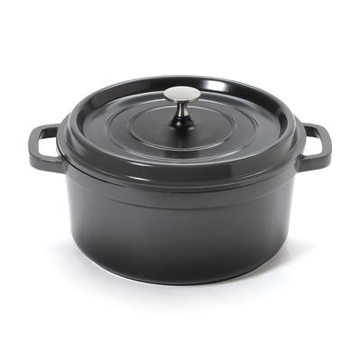 GET CA-012-GR/BK/CC 4 1/2 qt Ceramic Coated Aluminum Dutch Oven, Gray