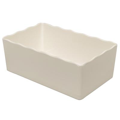 GET ML-261-IV 3 2/5 qt Salad Bar Crock, Melamine, Ivory, White