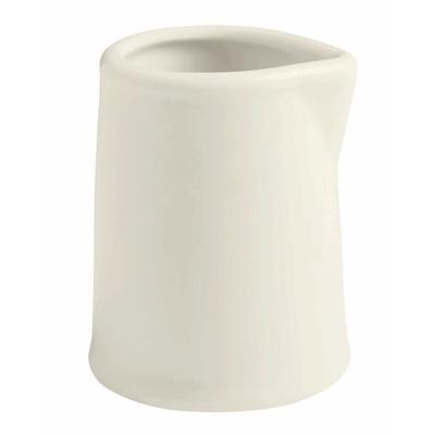 GET PA1101909224 3 oz Corona Actualite Creamer - Glazed Porcelain, Bright White