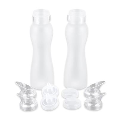 GET SDB-32-PC-2 12 Piece Salad Dressing Juice Bottle Set, Polycarbonate, Clear
