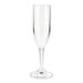 GET SW-1401-1-SAN-CL 6 oz Champagne Glass, Clear, SAN Plastic