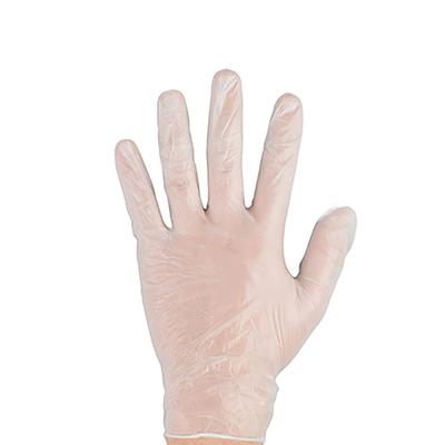 Rofson VEX104 Disposable Vinyl Gloves - Powdered, Opaque, X-Large, Semi-transparent