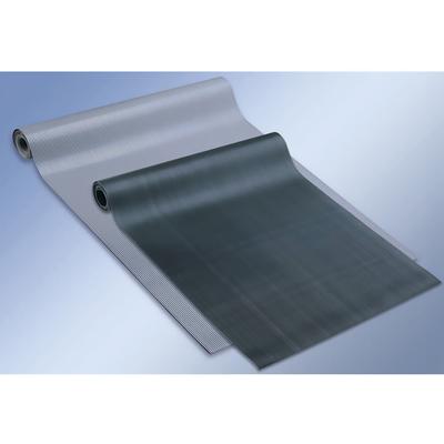 Cactus Mat 1010R-C4 Deep Groove Corrugated Runner - 4' x 105', Vinyl, Black, Black Vinyl, 1/8" Thick