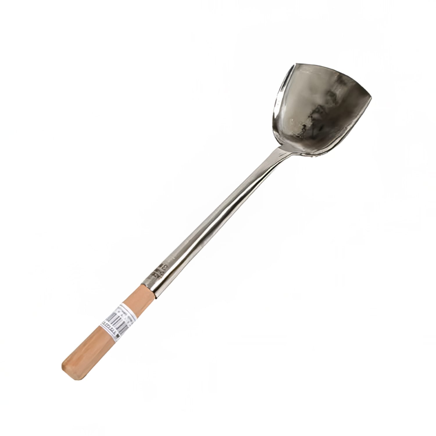 Town 33943 Stainless Steel Wok Shovel 4 X 3 3/4 in, Wood Handle, 16 in, 16"