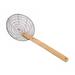 Town 42512 12" Diameter Fine Mesh Skimmer, Bamboo Handle, Round, Stainless, Silver