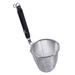 Town 42616 5 1/2" Diameter Wire Mesh Noodle Skimmer, Wood Handle, Stainless, Silver