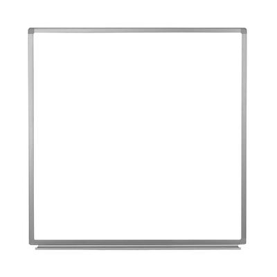 Luxor WB4848W 48" Square Wall-Mounted Whiteboard w/ Aluminum Frame