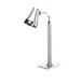 Spring USA 2791-5 1 Bulb Heat Lamp w/ Fixed Arm, Brushed Stainless, 110/120v, Silver