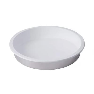 Spring USA 572-62 6 qt Round Chafer Food Pan w/ White Coated Interior, Stainless, Reflection Buffet Server