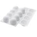 Louis Tellier CURVETRUFFLE20 Truffle Mold w/ 20 Sections - Silicone, White