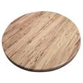 American Tables & Seating ATO36-201 Isotop 35 1/2" Round Laminate Table Top - Indoor/Outdoor, Aged Pine, Brown, 1.38 in