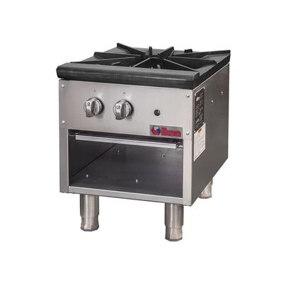 IKON ISP-18 1 Burner Stock Pot Range, Natural Gas, 17.9" x 25.6", Stainless Steel, Gas Type: NG