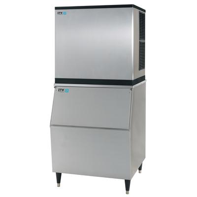 ITV Ice Makers SPIKAMS1000/S-300 W2F (18403/19570) 974 lb Spika Full/Half Cube Commercial Ice Machine w/ Bin - 353 lb Storage, Water Cooled, 208-230v, 974 lb Production Capacity, Stainless Steel