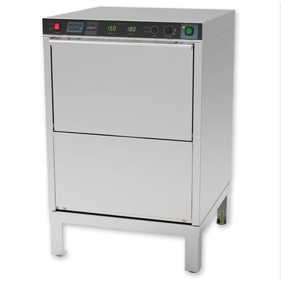 Moyer Diebel 601HRG 208/1 High Temp Rack Undercounter Glass Washer w/ 25 Racks/hr Capacity, Built-in Booster, 208v/1ph, Stainless Steel