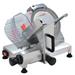 Omcan 19067 Manual Food Commercial Slicer w/ 10" Blade - Belt Driven, 1/5 hp, 110v, Chrome