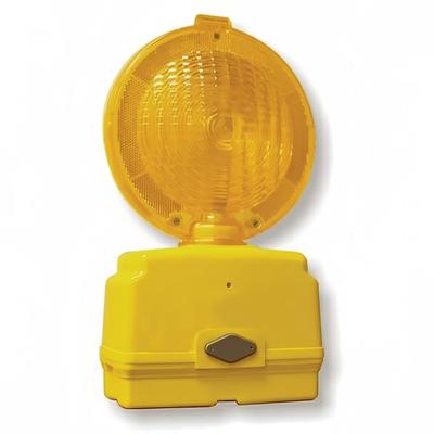 Accuform Signs FBL182 7" Battery Operated Barricade Lights - Plastic, Yellow, 7" Polycarbonate Lens, Automatic