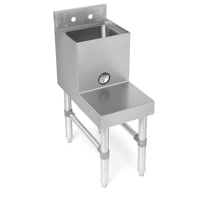 John Boos UBBS-2112-X 12" Underbar Station w/ Dump Sink - 21"D x 32 1/2"H, Stainless Steel