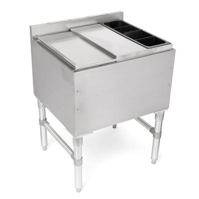 John Boos UBIB-1830-CP7-X 30" Underbar Ice Bin/Cocktail Unit w/ 7 Circuit Cold Plate - 18"D x 32 1/2"H, Stainless Steel